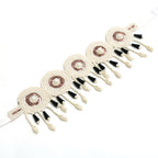 Mominos Fashion Johar Kamal Handicraft Gold/Off White Pearls Necklace with Earrings For Women