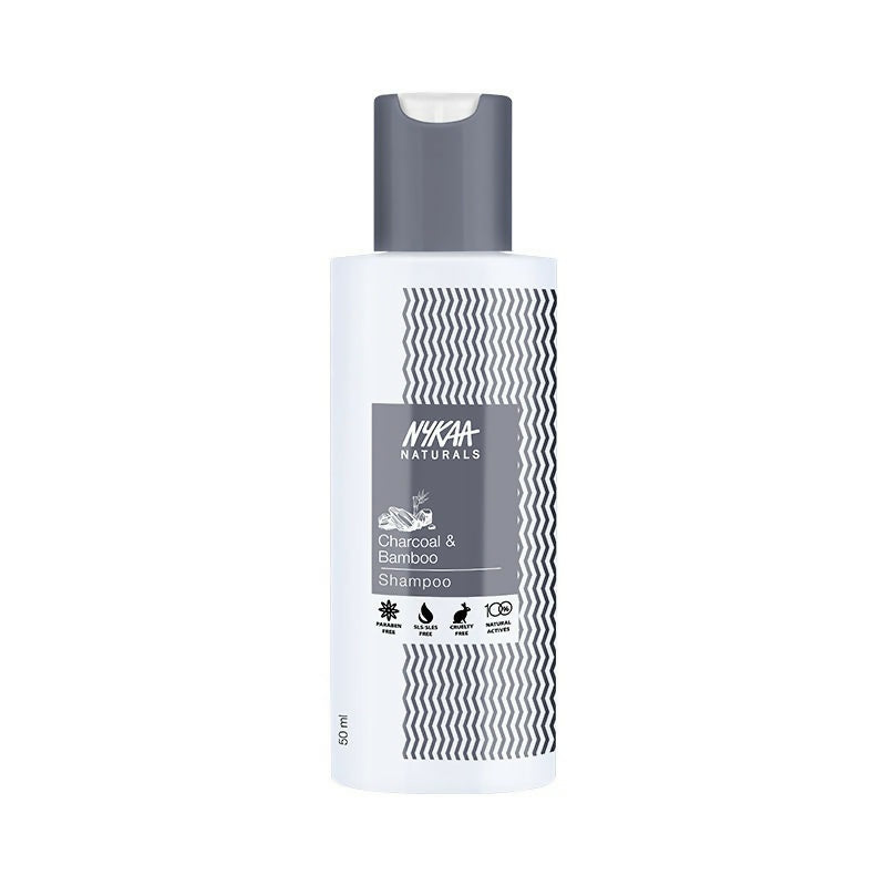 Nykaa Naturals Scalp Purifying -Free Shampoo With Charcoal, Bamboo & Neem | Grocsy