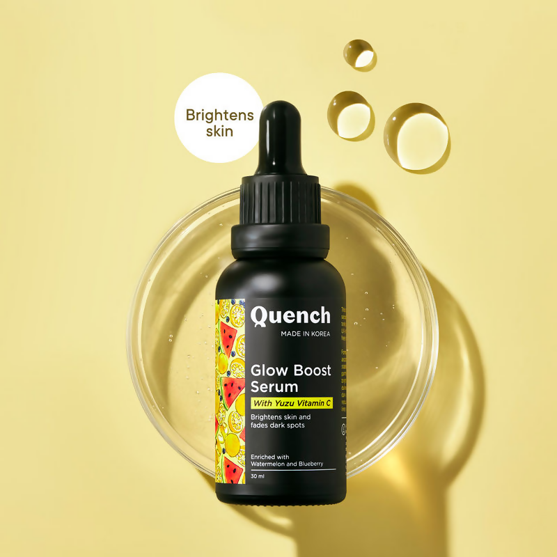 Quench Vitamin C Glow Boost Serum with Yuzu Extracts Brightens & Fades Dark Spots | Grocsy