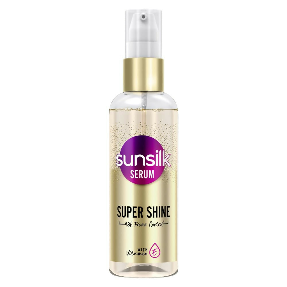 Sunsilk Super Shine Hair Serum For Dry Frizzy Hair, Vitamin E Nourishment, 48 hour frizz free | Grocsy
