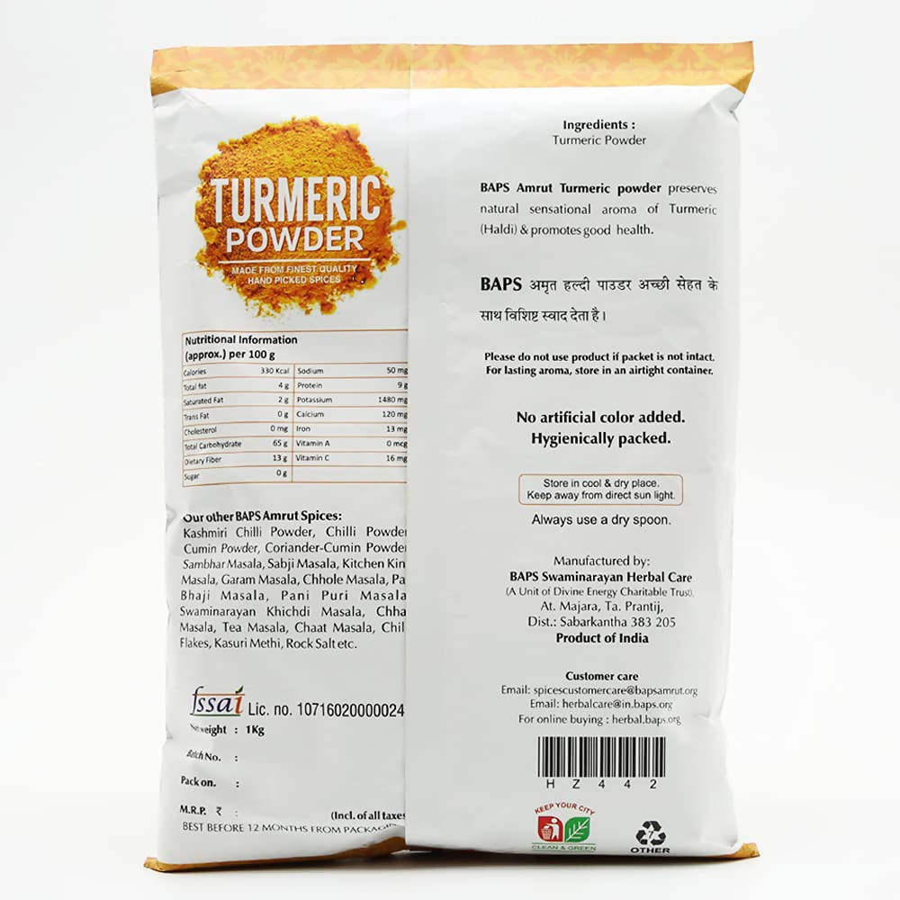 Baps Amrut Turmeric Powder | Grocsy