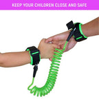 Safe-O-Kid Elastic Safety Wrist Adjustable Strap link for Baby- Orange Colour | Grocsy