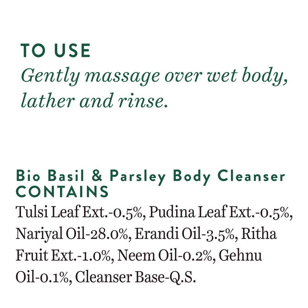 Biotique Bio Basil & Parsley Revitalizing Body Wash | Grocsy