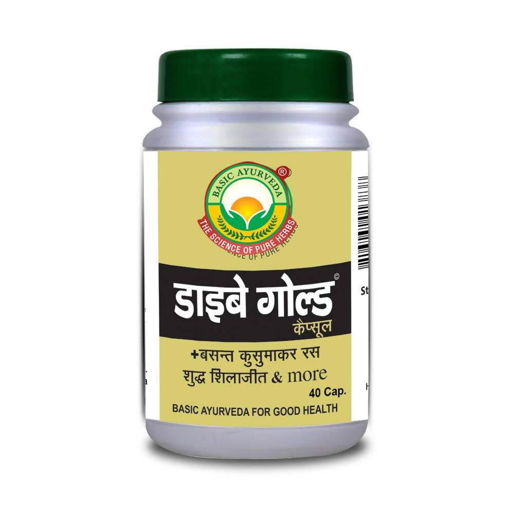 Basic Ayurveda Diabe Gold Capsules | Grocsy