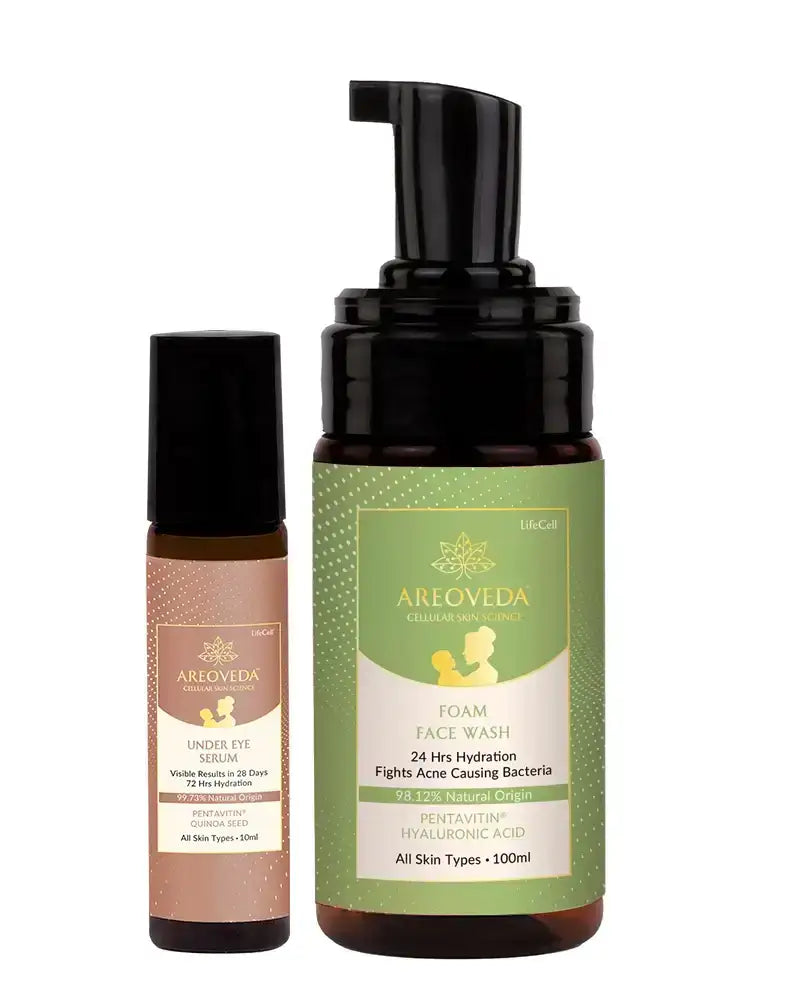 AreoVeda Face Wash and Eye Serum Duo | Grocsy