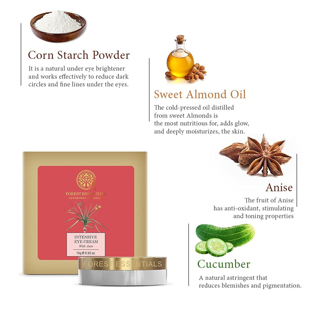 Forest Essentials Intensive Eye Cream With Anise | Grocsy