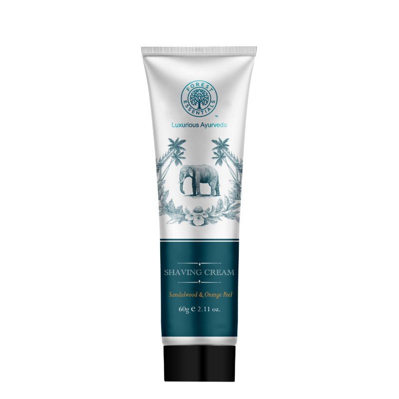 Forest Essentials Sandalwood & Orange Peel Shaving Cream | Grocsy