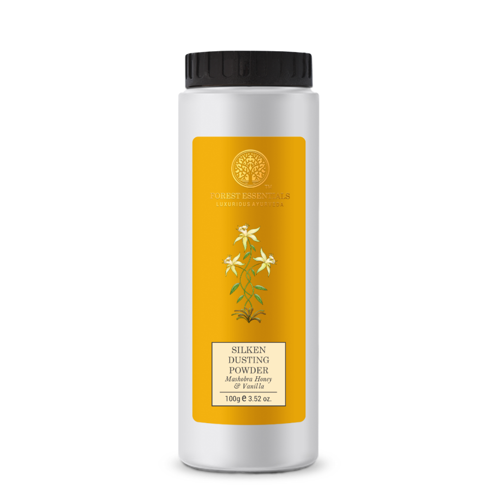 Forest Essentials Silken Dusting Powder Mashobra Honey & Vanilla | Grocsy