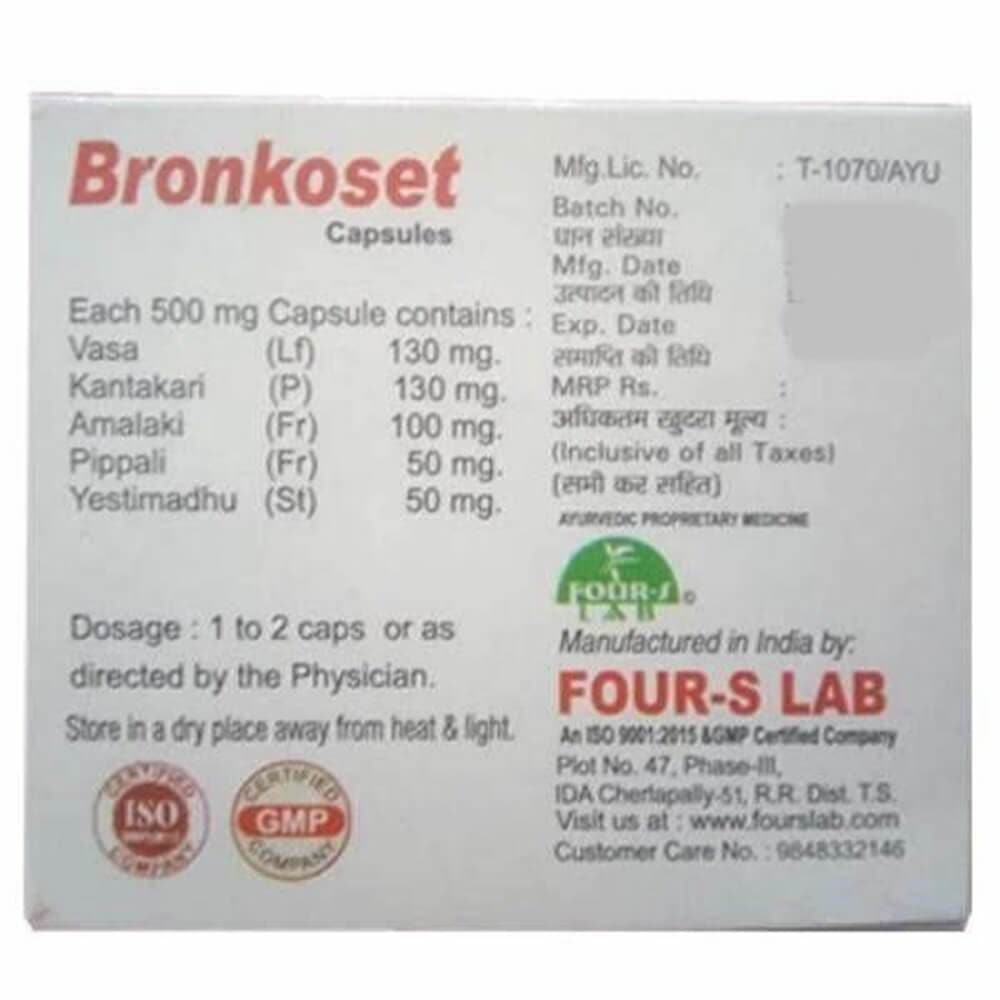 Four S Lab Bronkoset Capsule | Grocsy