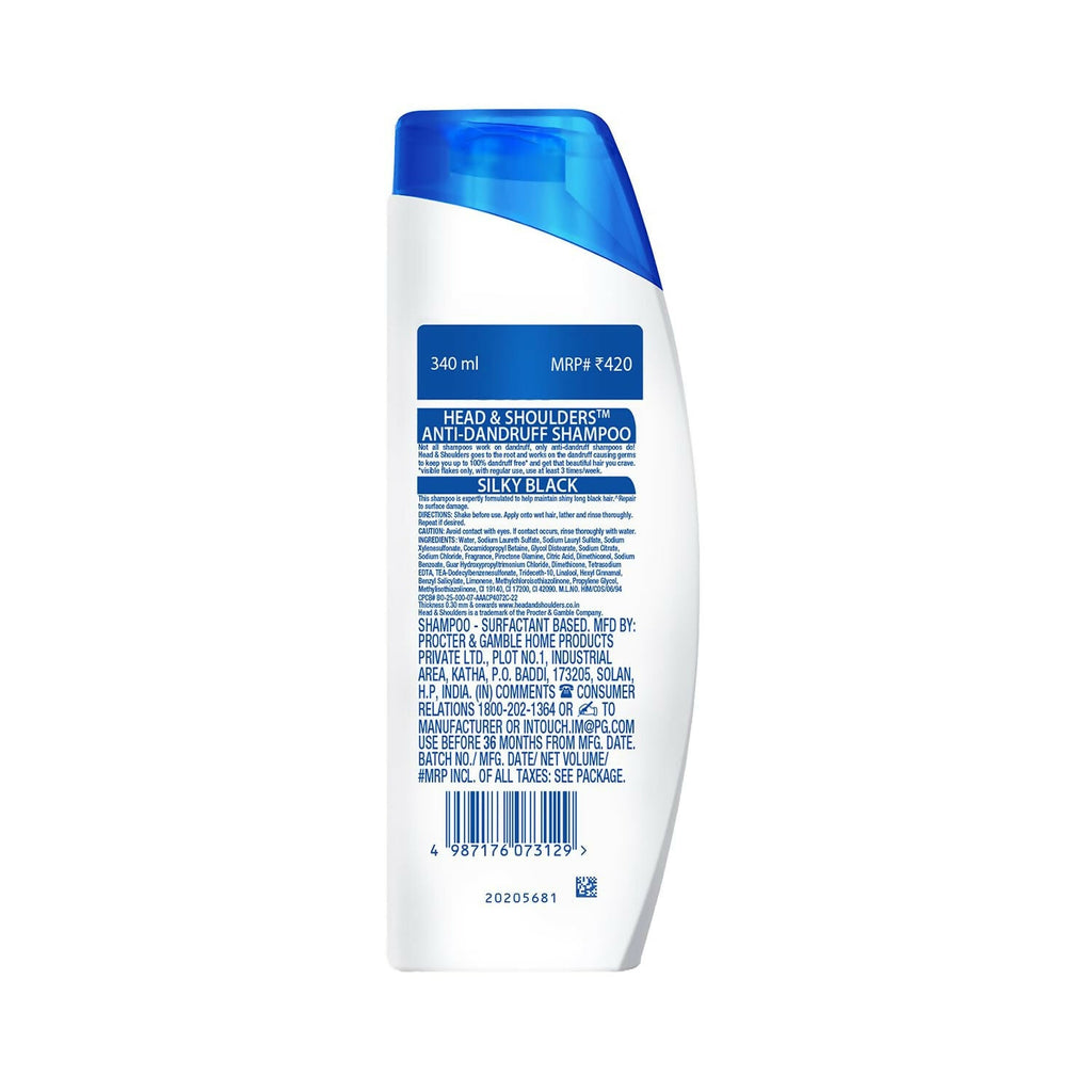 Head & Shoulders Silky Black Anti Dandruff Shampoo | Grocsy