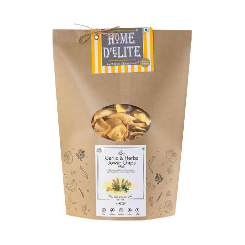 Home D'elite Garlic & Herbs Jowar Chips | Grocsy