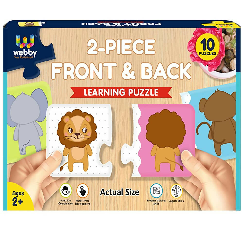Webby Front Back 2 Piece Learning Pack Jigsaw Puzzle for Kids | Grocsy