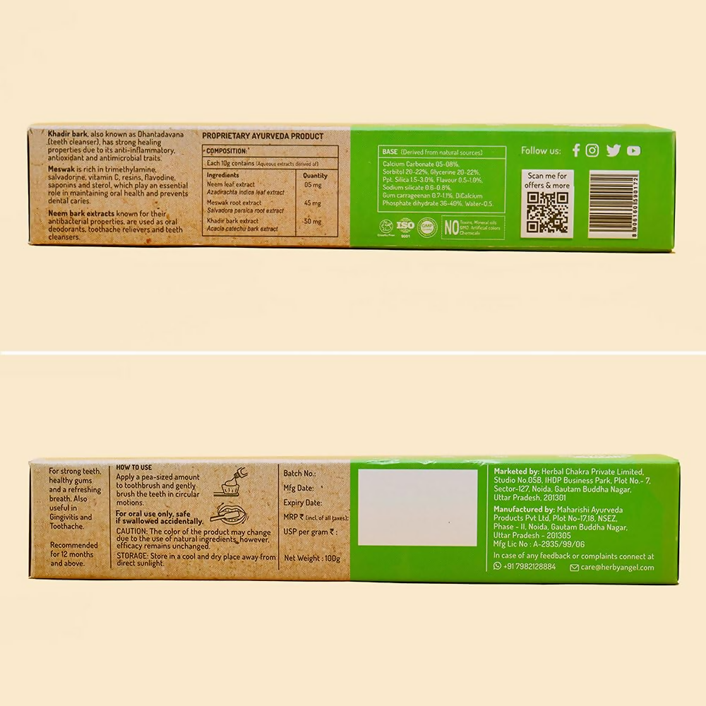 Herby Angel Baby Toothpaste For Strong Teeth | Grocsy