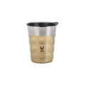 Vaya Popcup Insulated Coffee Mug Tumbler With Lid - 250 ml (Gold) | Grocsy