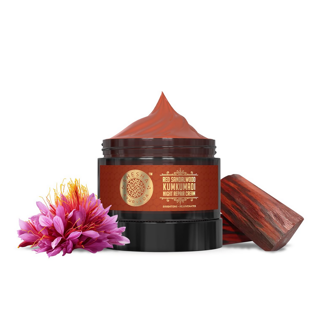 Shesha Ayurveda Sandalwood Kumkumadi Night Repair Cream | Grocsy