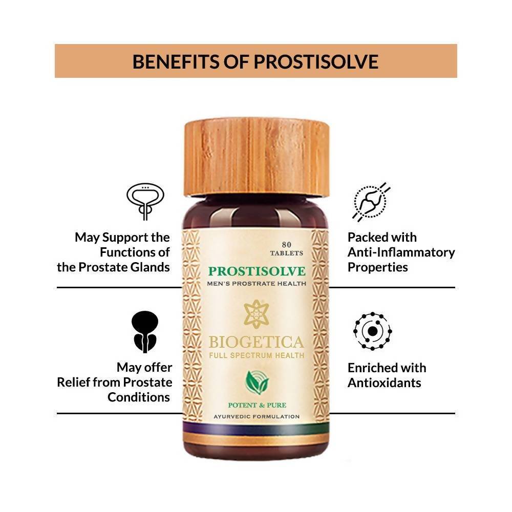 Biogetica Prostisolve- 80 Tablets (Prostrate Health) | Grocsy