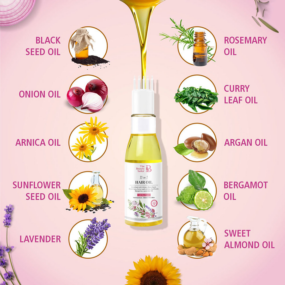 The Beauty Sailor 10 In 1 Hair Oil | Grocsy