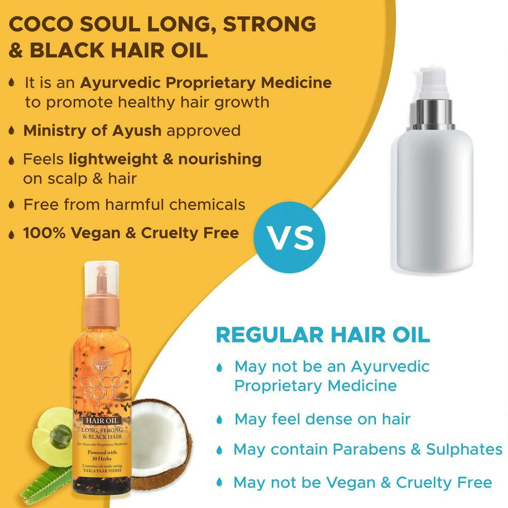 Coco Soul Hair Oil – Long Strong & Black | Grocsy