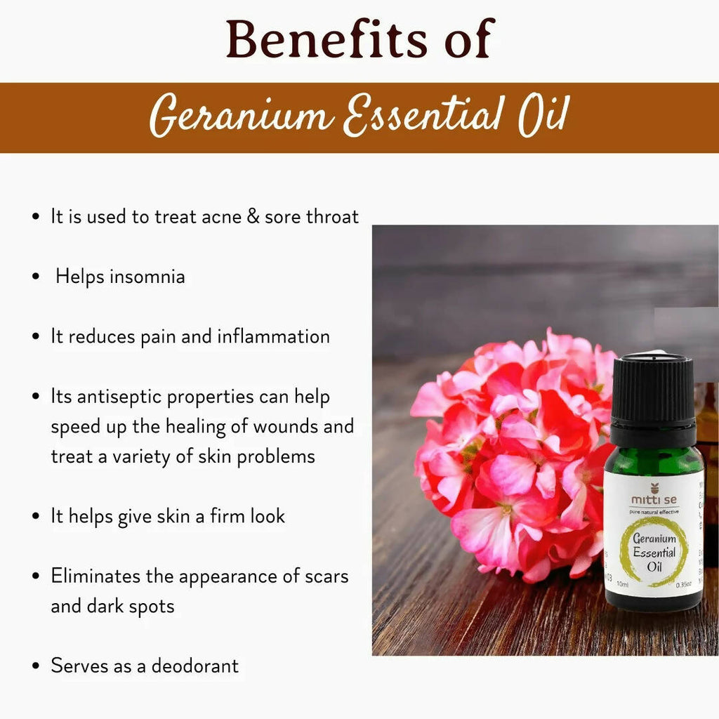 Mitti Se Geranium Essential Oil | Grocsy