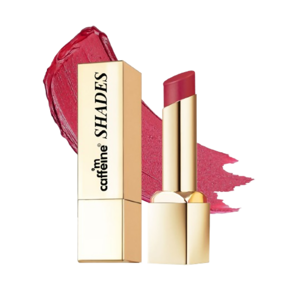 mCaffeine Shades Creamy Matte Kiss Bullet Lipstick Moisturizing Lightweight - Crushed Berry | Grocsy