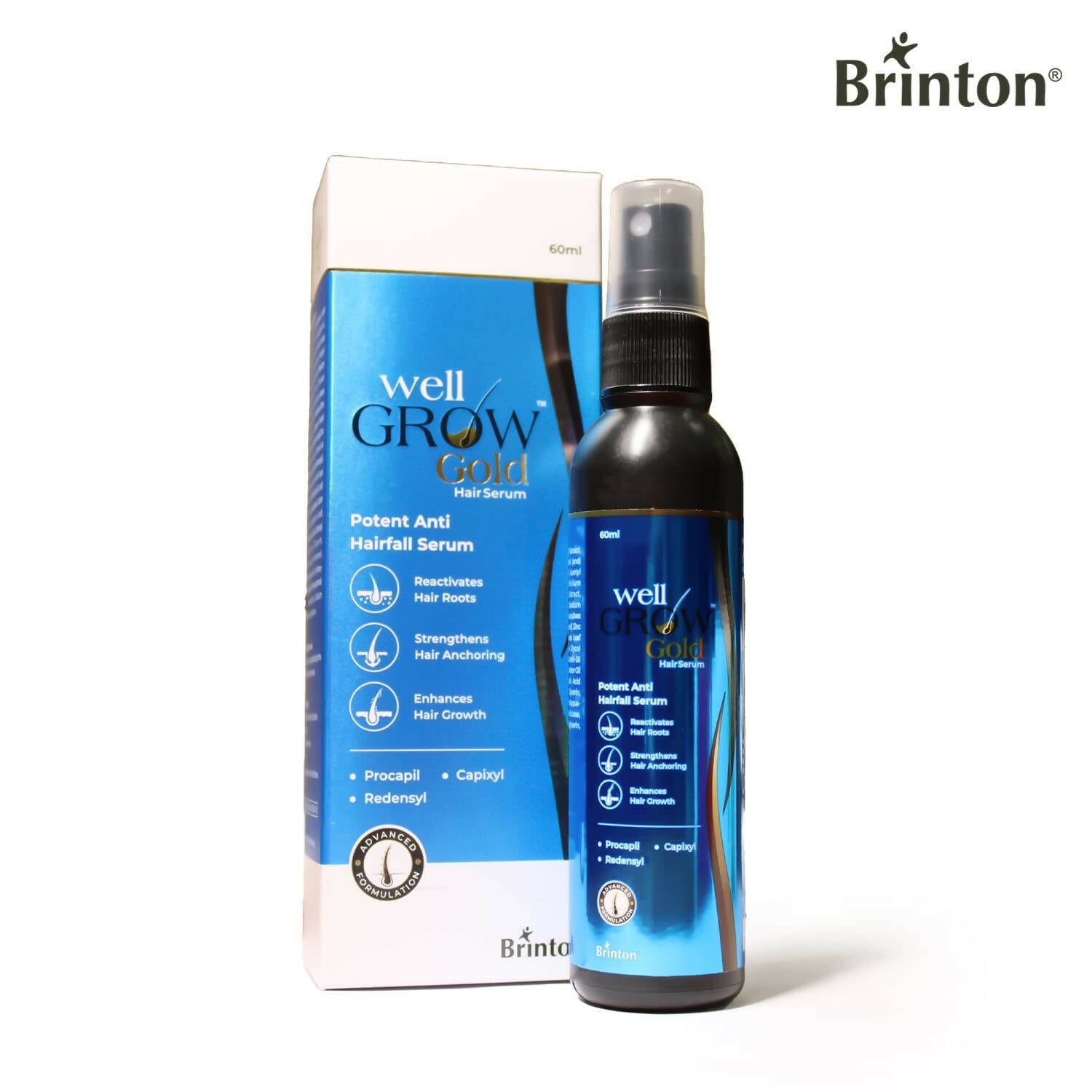 Brinton WellGrow Gold Hair Serum | Grocsy