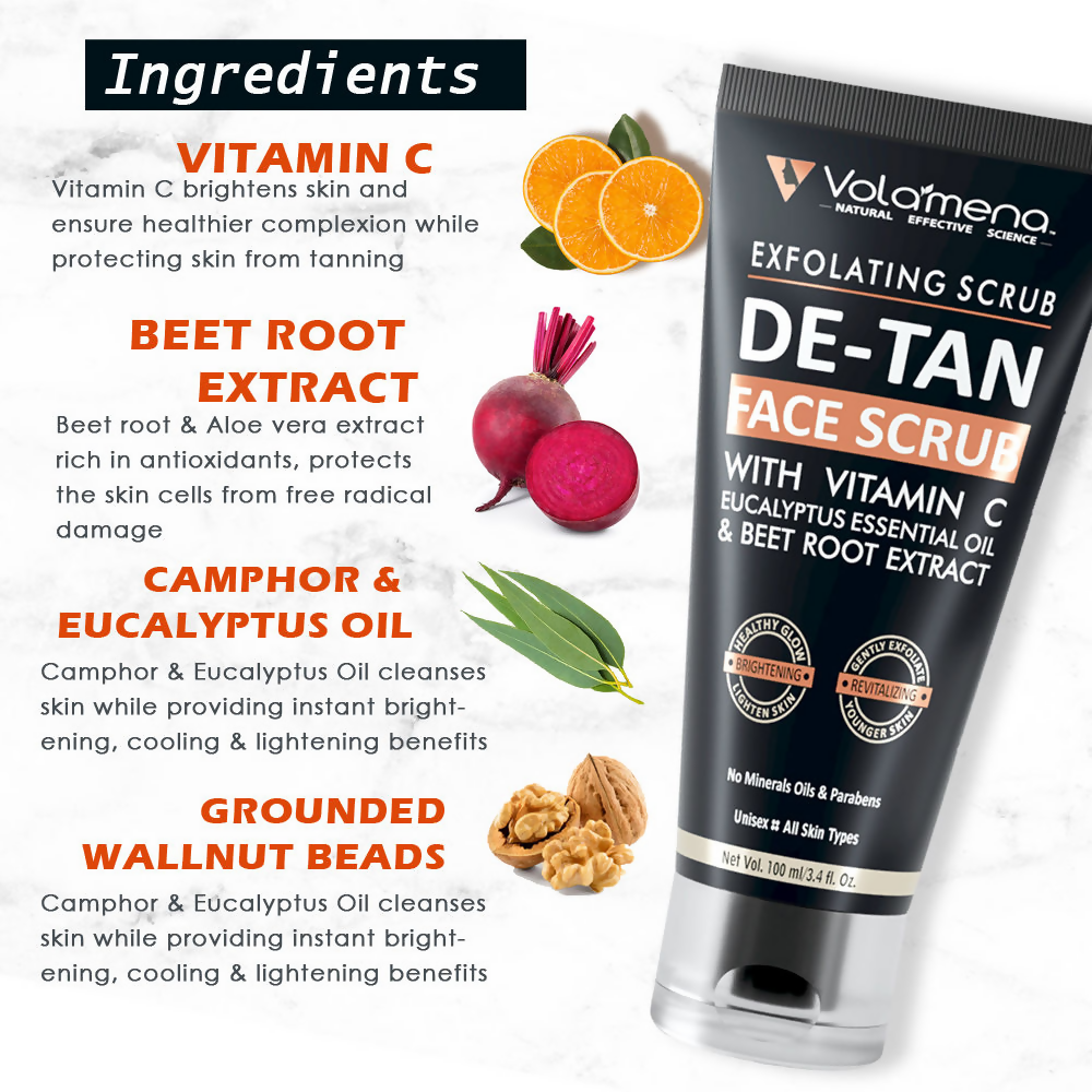 Volamena De-Tan Face Scrub | Grocsy