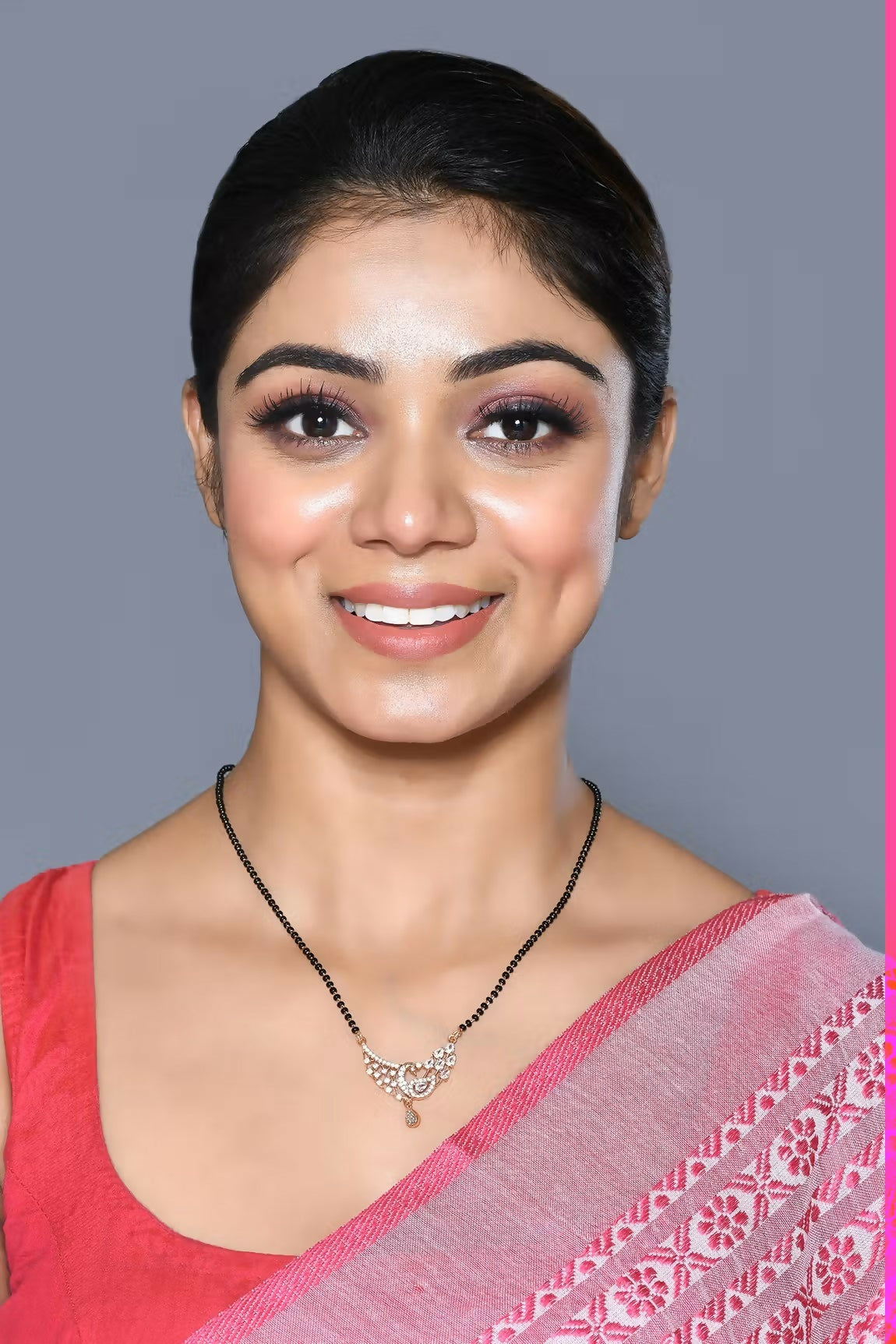 Joban Fashion Women Golden White Ad Mangalsutra With Chain And Without Earrings | Grocsy