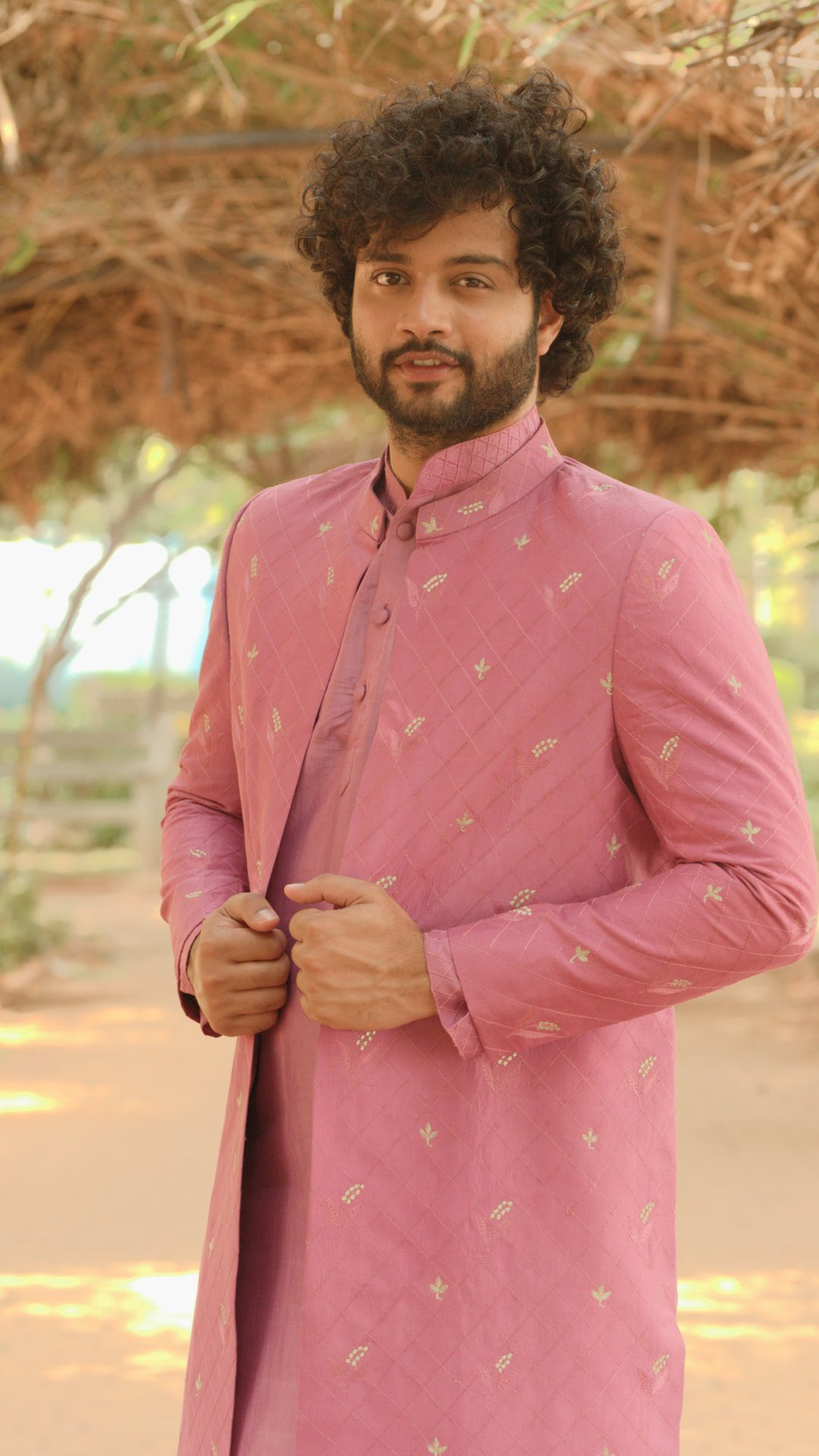 Frein Designer Kurta Jacket Set by Hilo Design | Grocsy