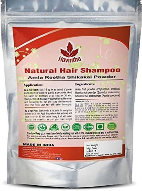 Havintha Amla, Reetha And Shikakai Powder Shampoo | Grocsy