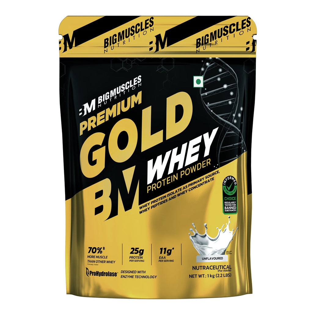 Big Muscles Nutrition Premium Gold Whey Protein | Grocsy