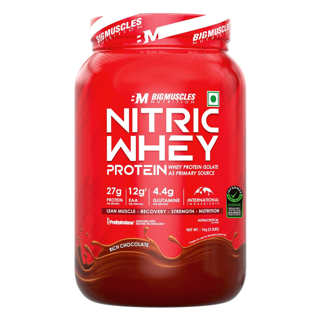 Big Muscles Nutrition Nitric Whey Protein | Grocsy