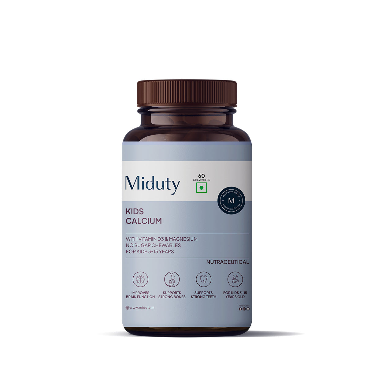 Miduty by Palak Notes Kids Calcium Chewables | Grocsy