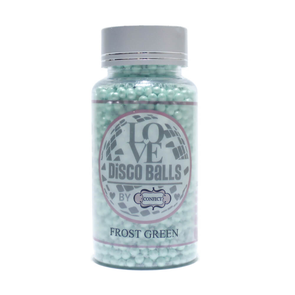 Confect Frost Green Disco Balls Sprinkles 3 MM | Grocsy