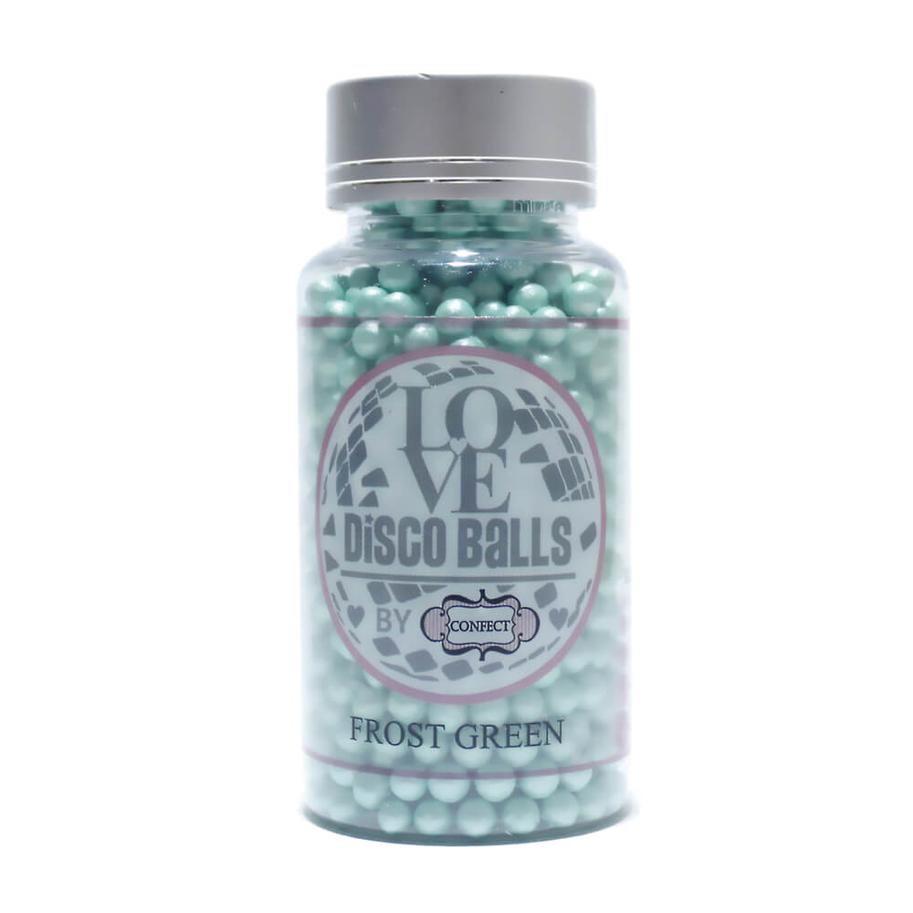 Confect Frost Green Disco Balls Sprinkles 4 MM | Grocsy