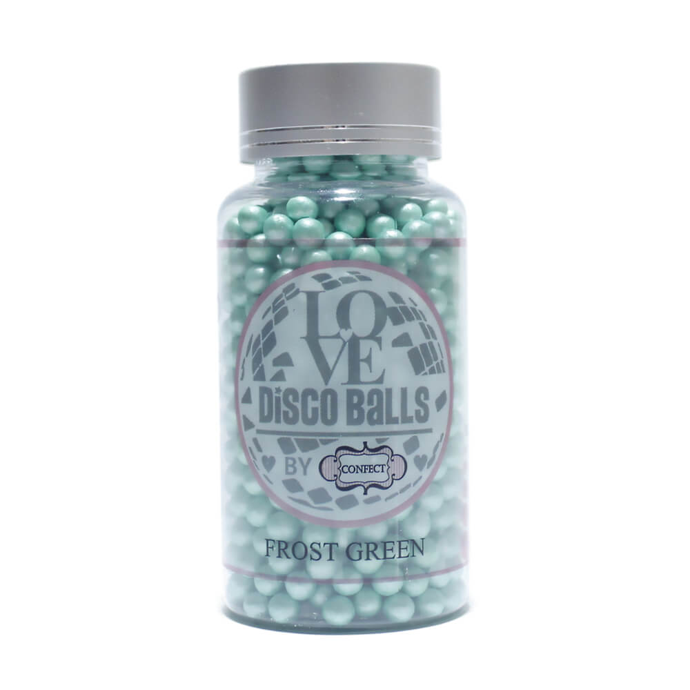 Confect Frost Green Disco Balls Sprinkles 6 MM | Grocsy