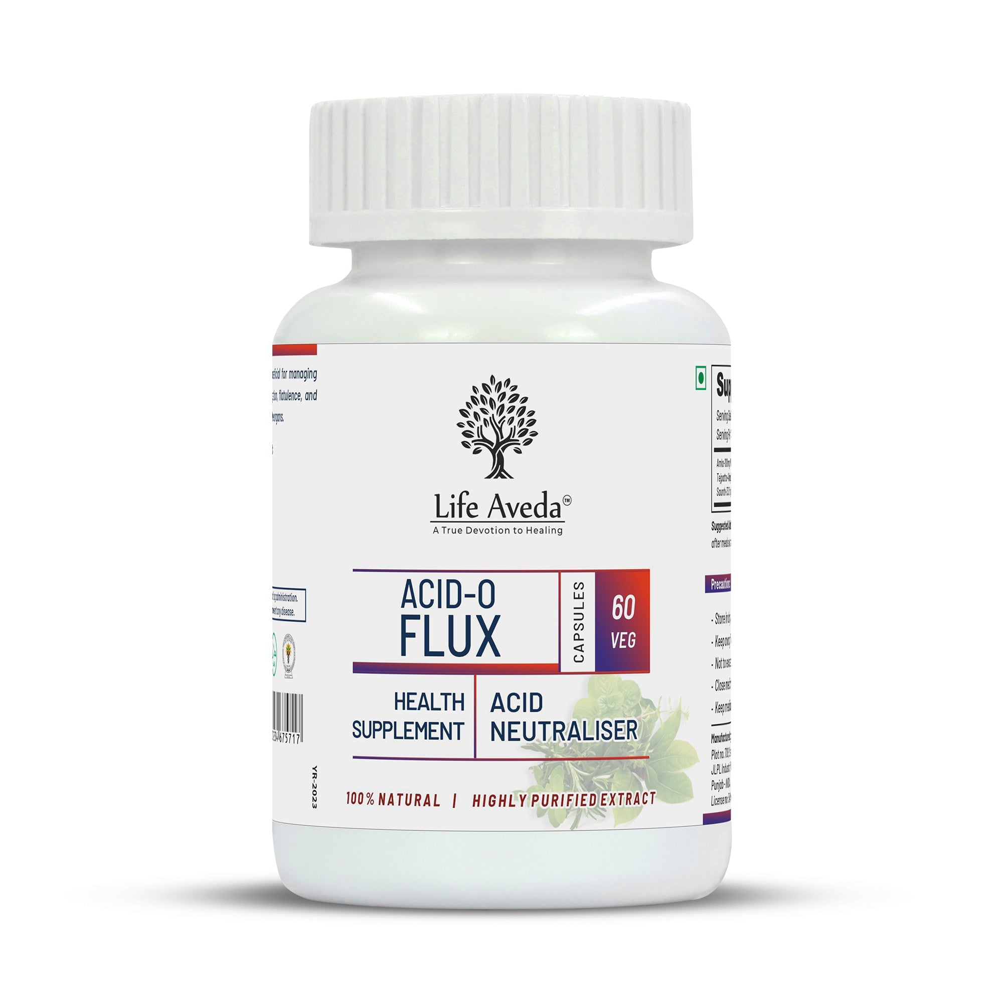 Life Aveda Acid O Flux Capsules | Grocsy
