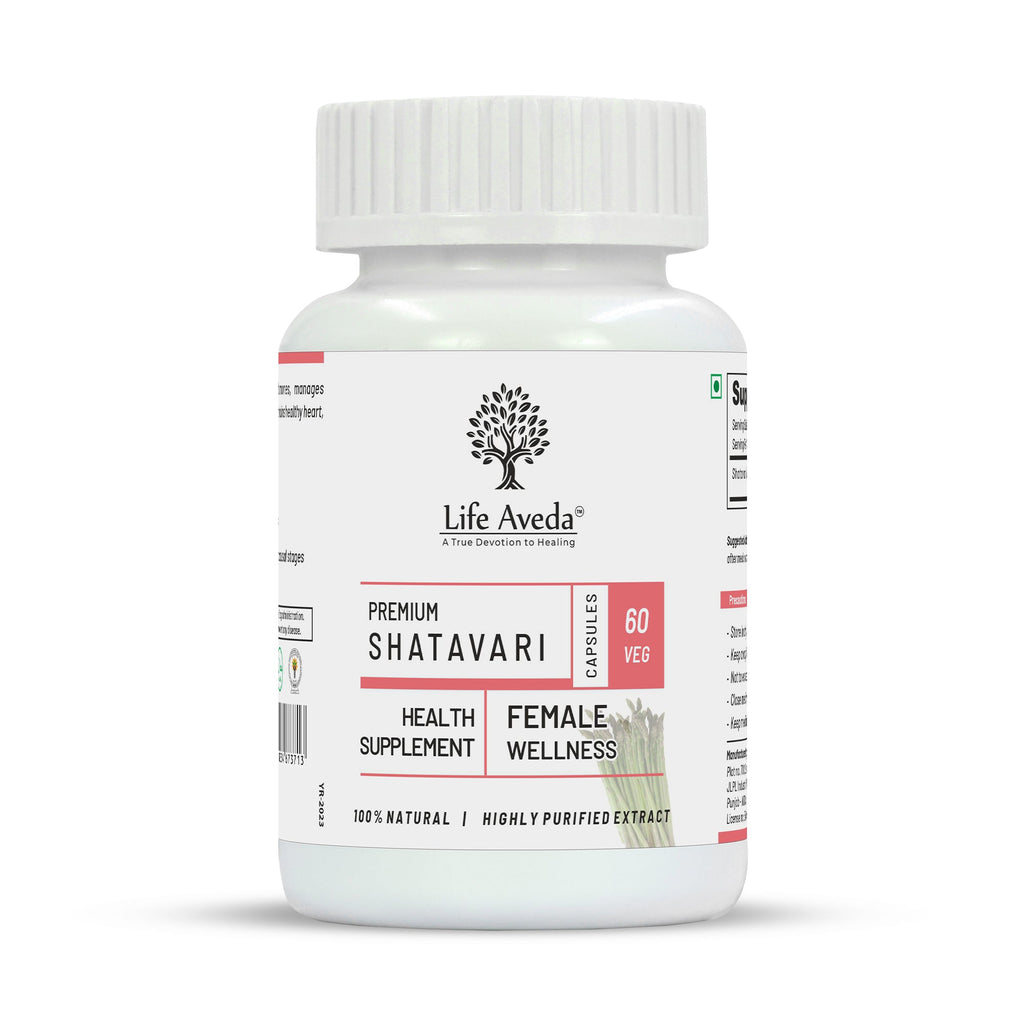 Life Aveda Premium Shatavari Capsules | Grocsy