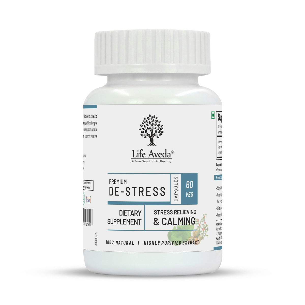 Life Aveda Premium De-Stress Capsules | Grocsy