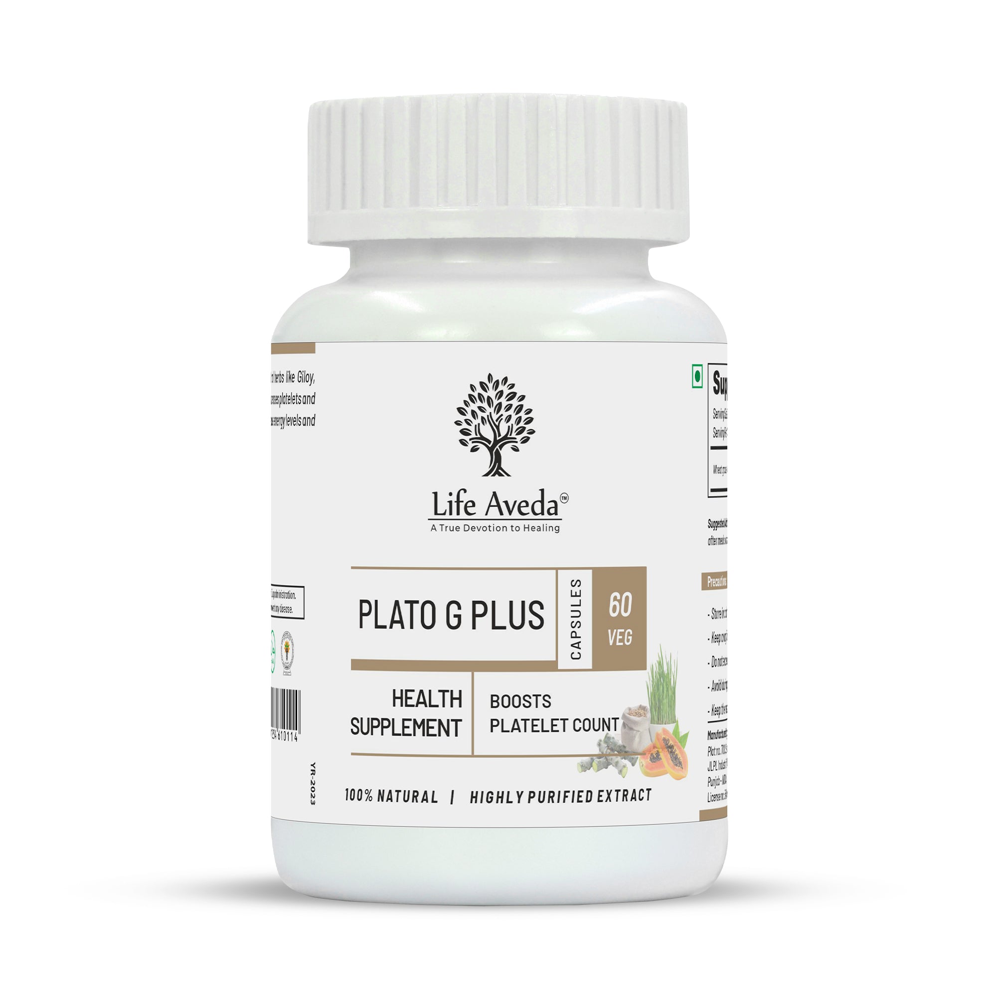 Life Aveda Plato G Plus Veg Capsules | Grocsy