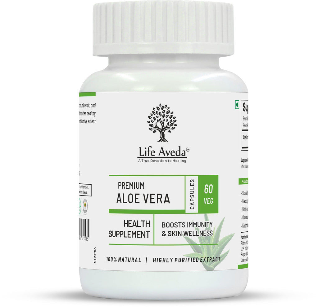 Life Aveda Premium Aloe Vera Capsules | Grocsy