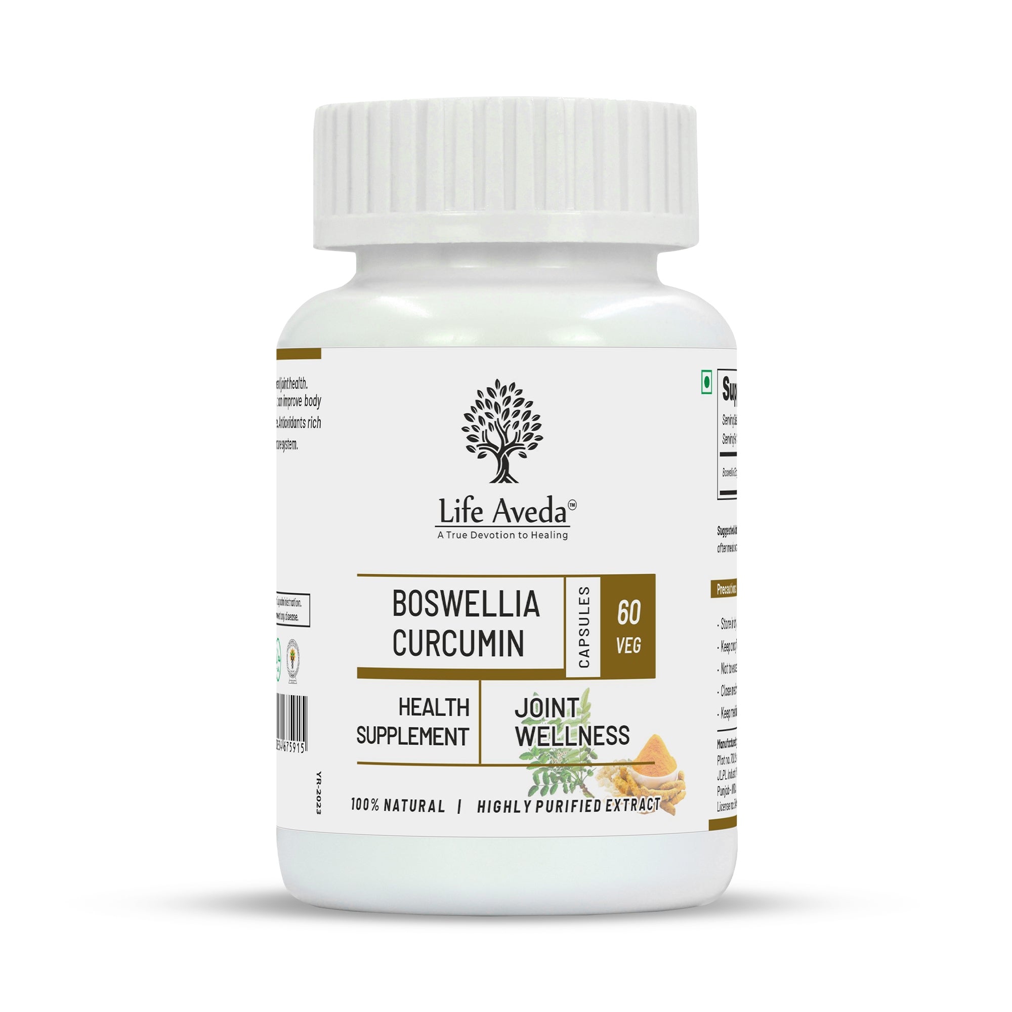 Life Aveda Bosswellia Curcumin Capsules | Grocsy