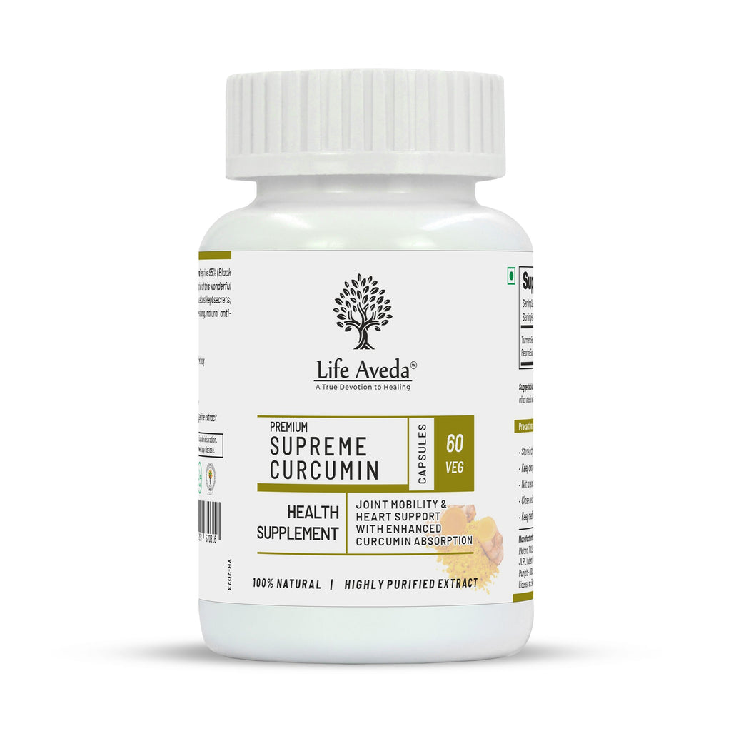 Life Aveda Premium Supreme Curcumin Capsules | Grocsy