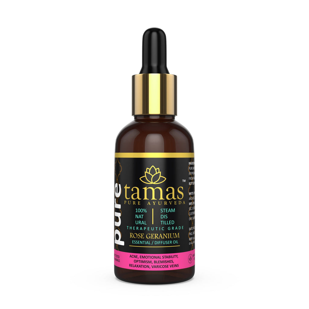 Tamas Pure Ayurveda 100% Natural Rose Geranium Essential Oil | Grocsy