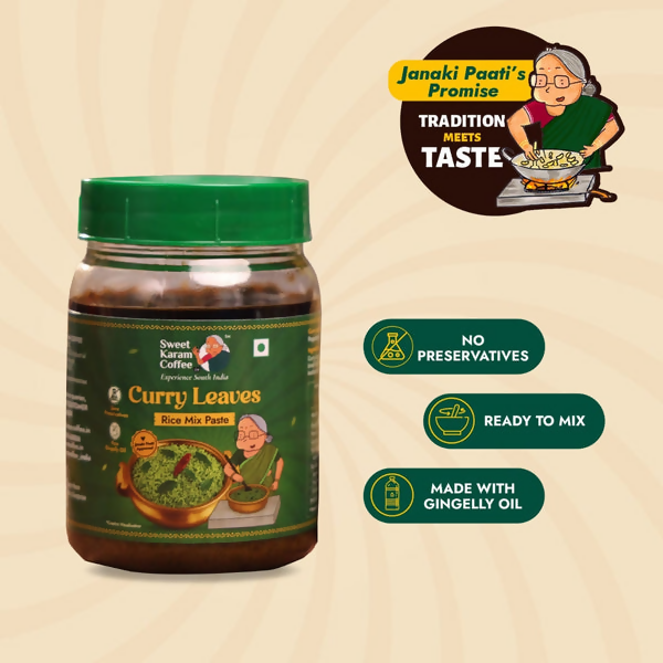 Sweet Karam Coffee Curry Leaves Rice Mix Paste (Ready in Minutes) | Grocsy