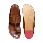 Stepsoft Men’S Leather Kolhapuri Chappals – Traditional Ethnic Footwear | Grocsy