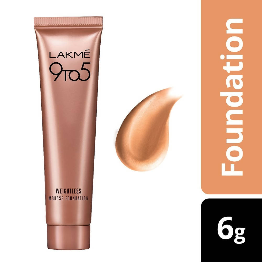 Lakme 9 to 5 Weightless Mousse Foundation - Rose Ivory | Grocsy