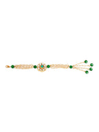 Designer kundan Rakhi - Ruby Raang | Grocsy