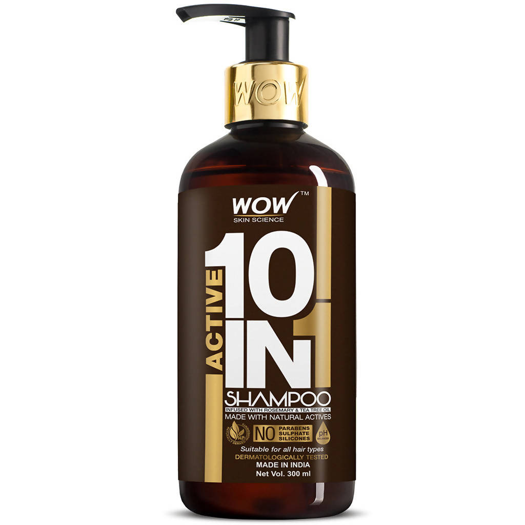 Wow Skin Science Active 10 in 1 Shampoo | Grocsy