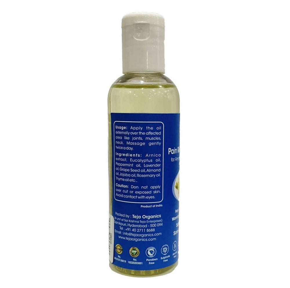 Teja Organics Arnica Pain Relief Massage Oil | Grocsy