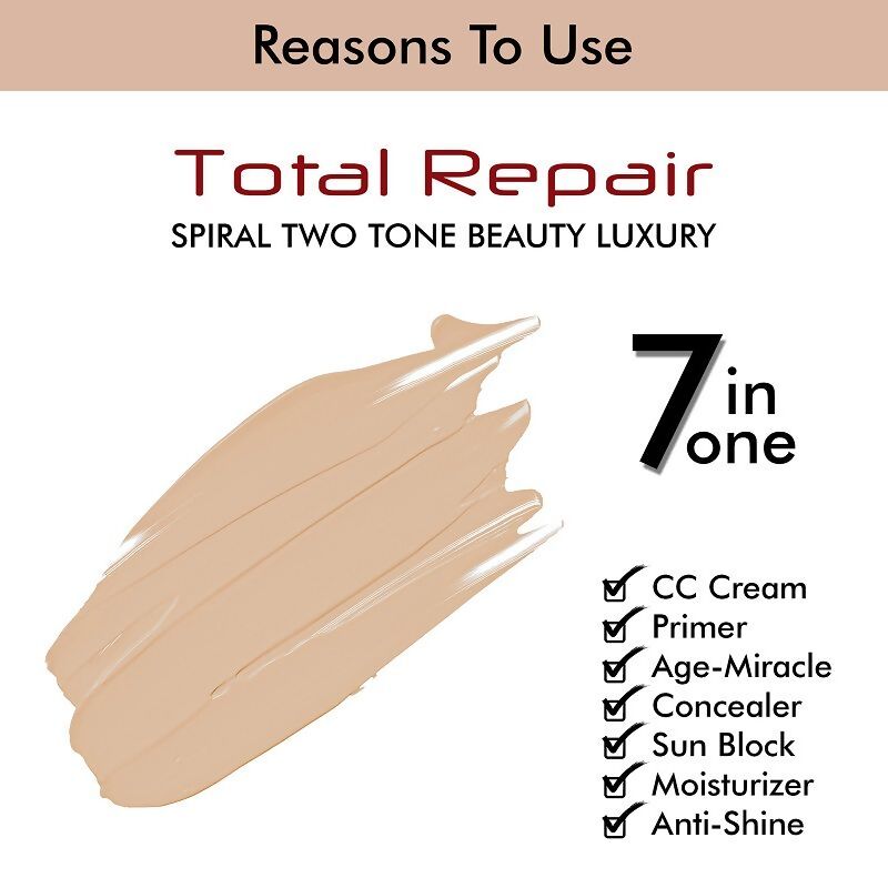 Colors Queen 7 in 1 Total Repair Foundation - 03 Natural | Grocsy